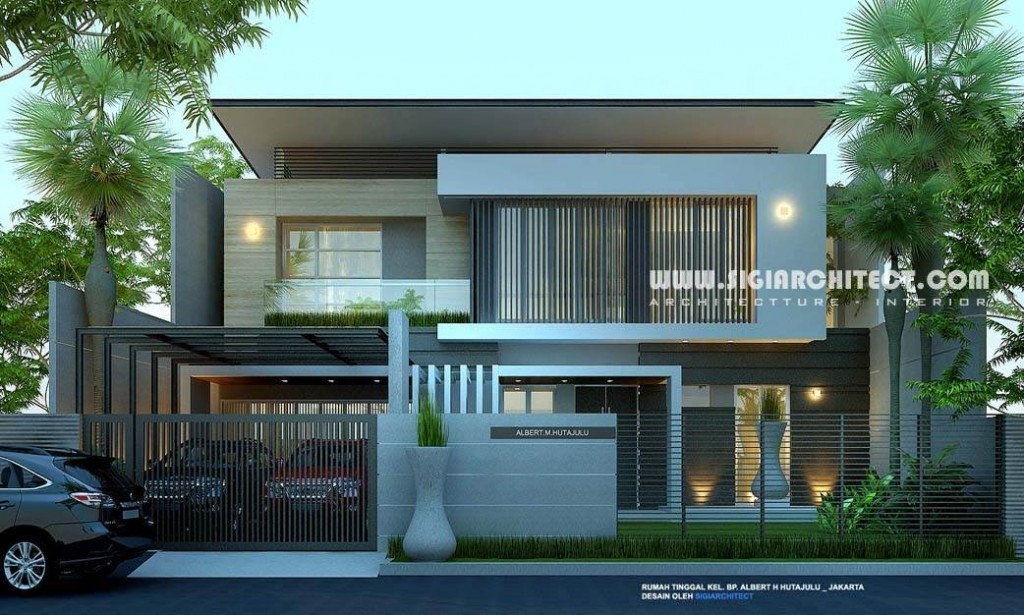 rumah mewah 2 lantai modern minimalis