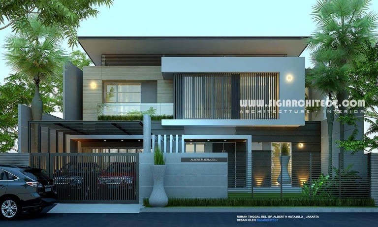 rumah mewah 2 lantai modern minimalis