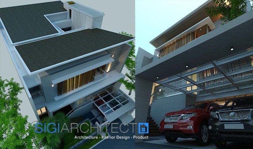 model rumah minimalis modern 3 lantai