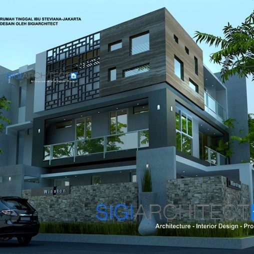 Model Rumah 3 Lantai Kavling Hook, Box House Minimalis Modern