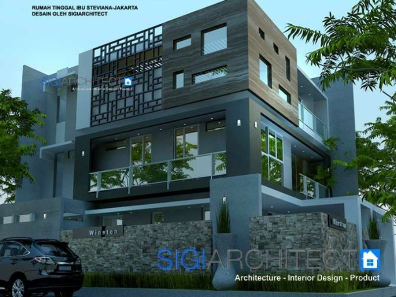 Model Rumah 3 Lantai Kavling Hook, Box House Minimalis Modern