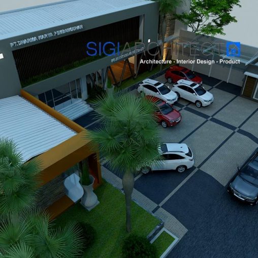 Desain Gedung Perkantoran Modern 2 Lantai