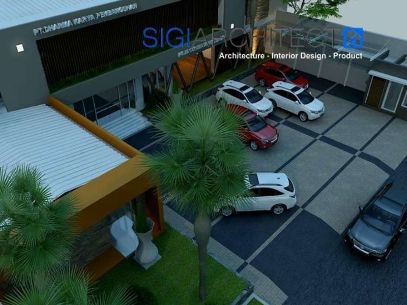 Desain Gedung Perkantoran Modern 2 Lantai
