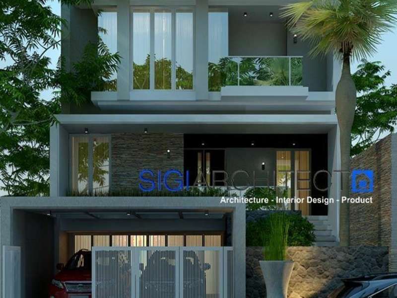 Desain Rumah Minimalis 3 Lantai Tropis 500 M2 Mezanin