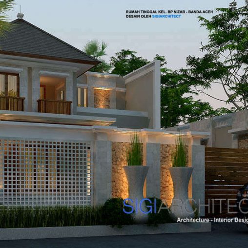 Desain Villa Bali Modern 2 Lantai Model Rumah Bali