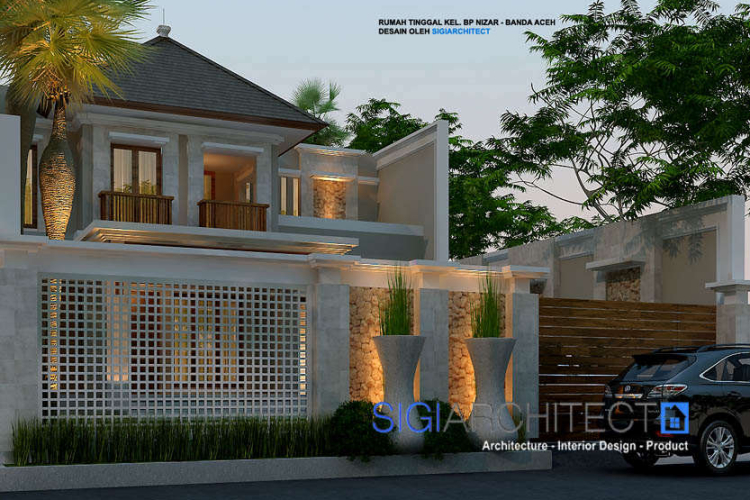 Desain Villa Bali Modern 2 Lantai Model Rumah Bali