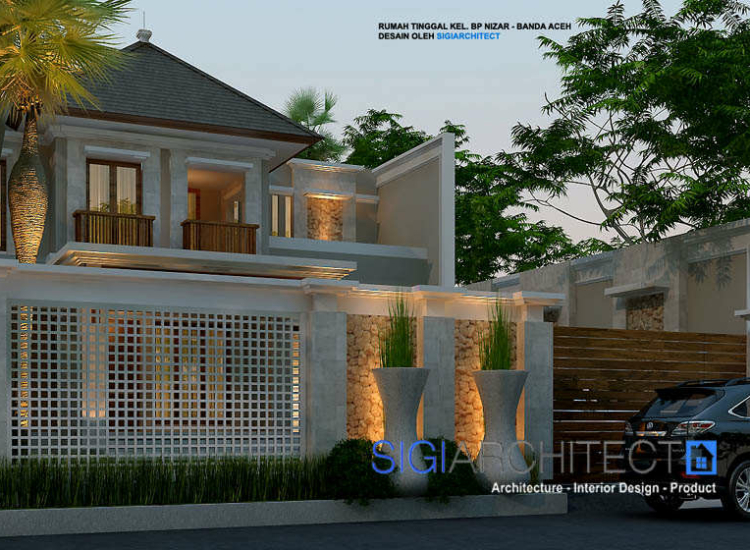 Desain Villa Bali Modern 2 Lantai Model Rumah Bali