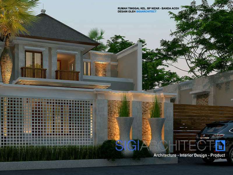 Desain Villa Bali Modern 2 Lantai Model Rumah Bali