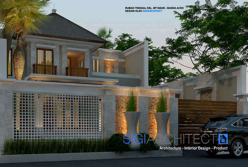 desain villa bali modern 2 lantai 2