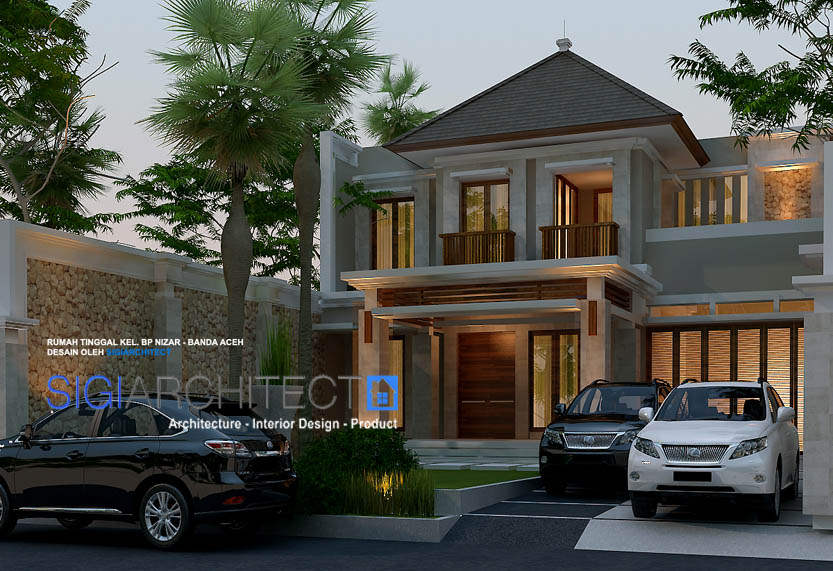 desain villa bali modern 2 lantai 3