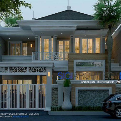 Rumah Klasik Modern 2 Lantai Type 400 m2 & Void Desain Denah