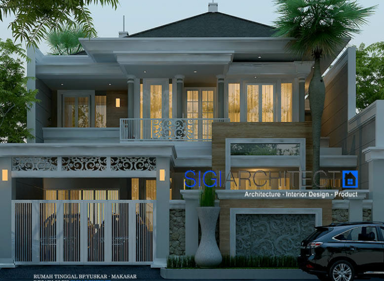 Rumah Klasik Modern 2 Lantai Type 400 m2 & Void Desain Denah