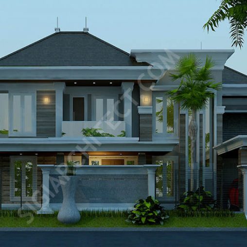 Model Rumah Klasik Modern 2 Lantai Type 550 M2 Kavling Hook