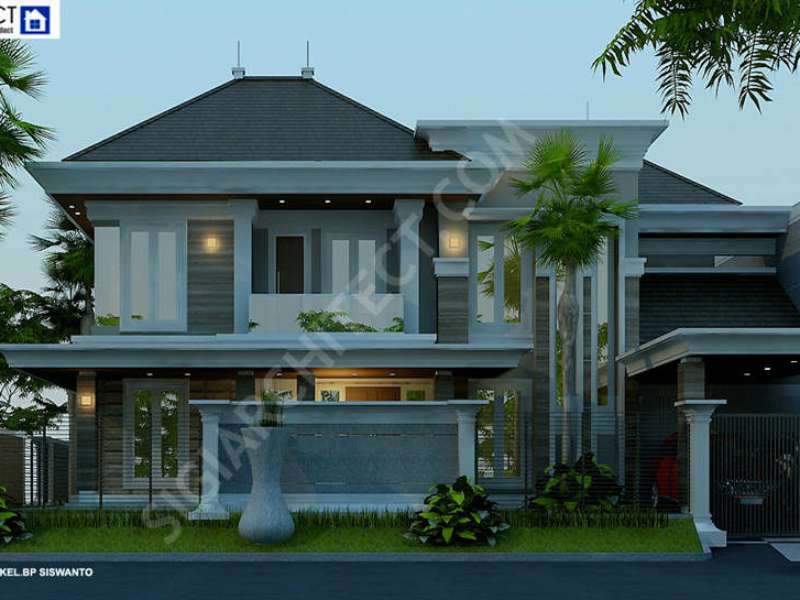 Model Rumah Klasik Modern 2 Lantai Type 550 M2 Kavling Hook