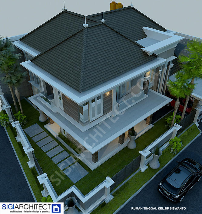 model rumah klasik 2 lantai