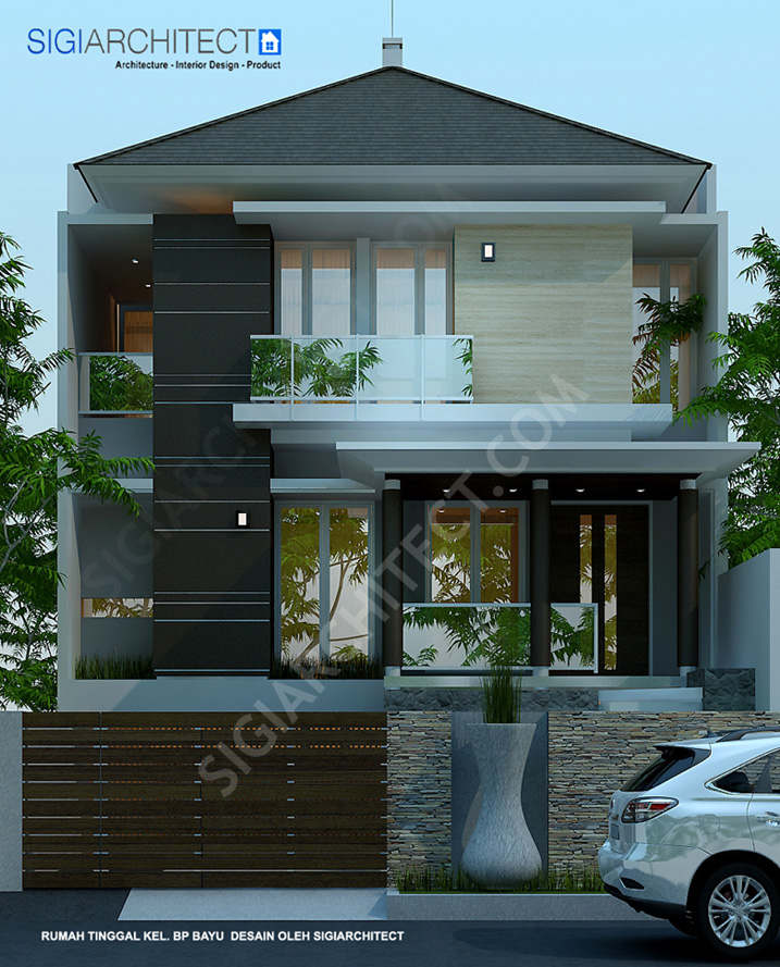 model rumah split 3 lantai