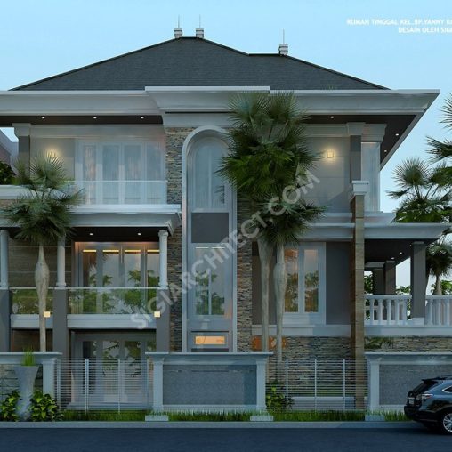 Rumah 3 Lantai Klasik Klasik Kavling Hook Semibasemen
