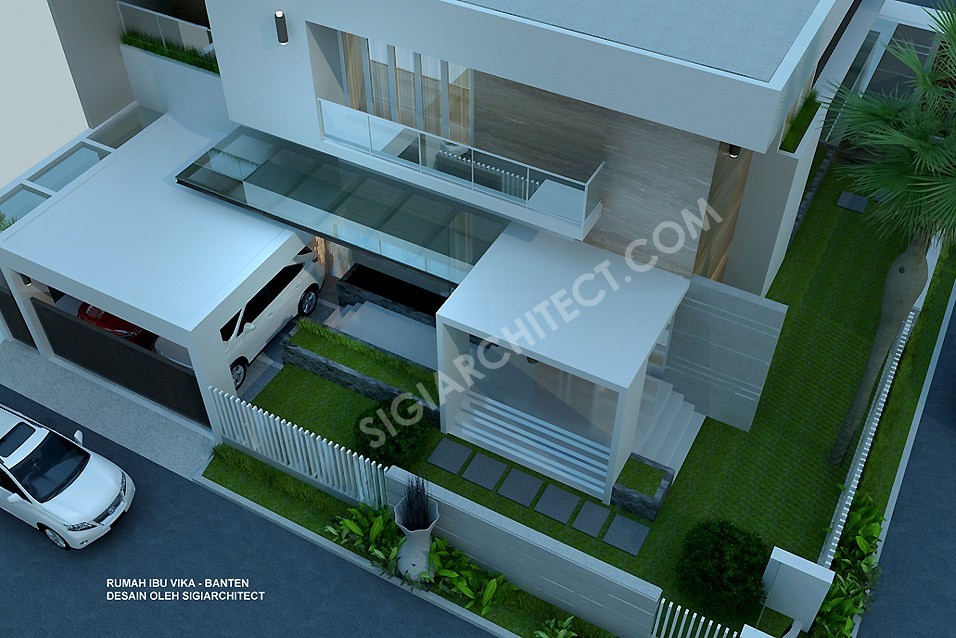 Rumah Hook Minimalis Modern 2 Lantai_TERAS DEPAN