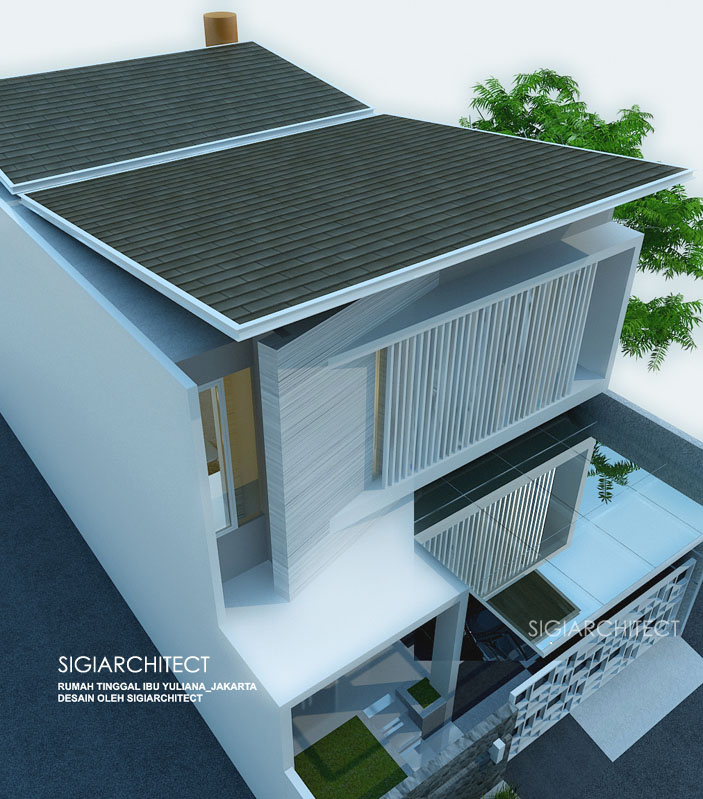 MODEL RUMAH MODERN 2018 2 LANTAI_KANOPI