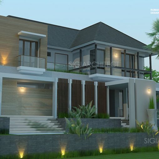 Villa Mewah Kolam Renang & Roof Garden Modern Tropis