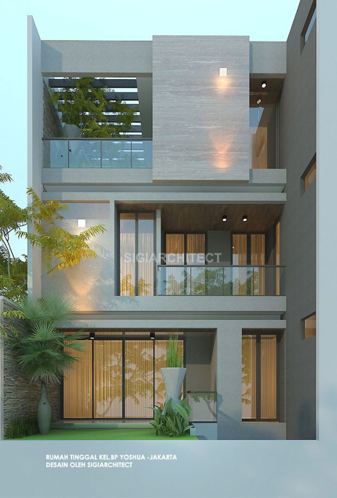 Rumah Minimalis 3 Lantai_Roof_garden