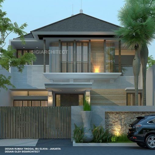Rumah 2 Lantai Minimalis Tropis Type 350 M2 di jakarta
