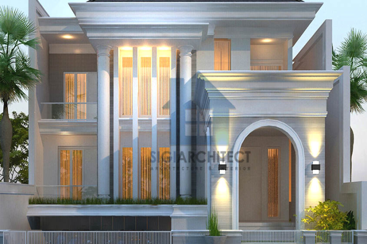 Desain Rumah Klasik Modern 3 lantai