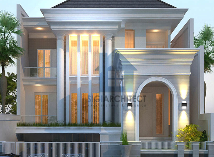 Desain Rumah Klasik Modern 3 lantai