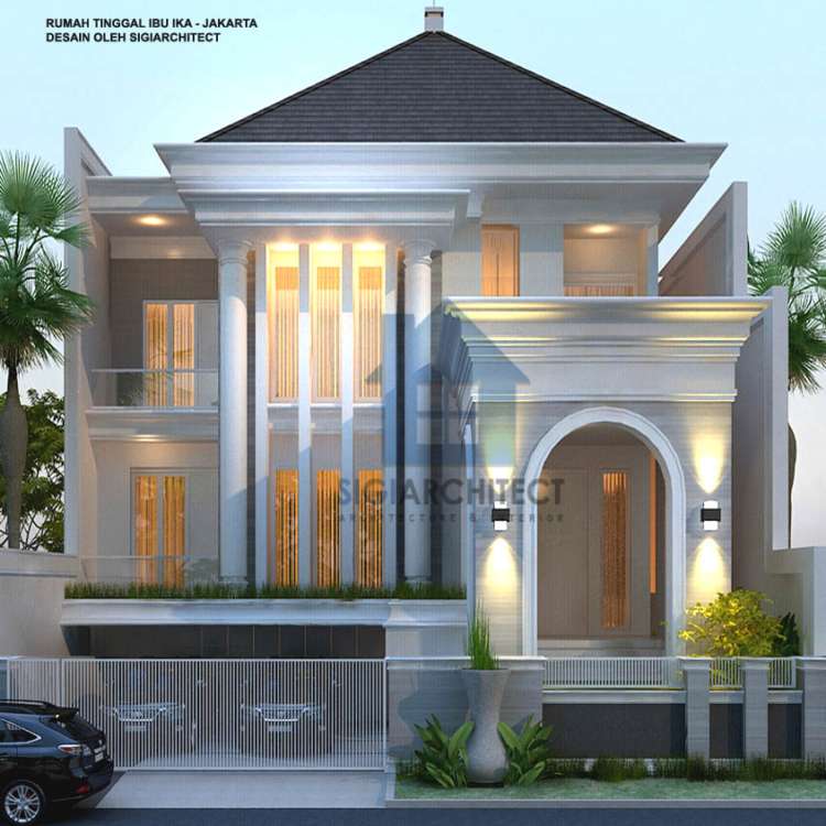 Desain Rumah Klasik Modern 3 lantai
