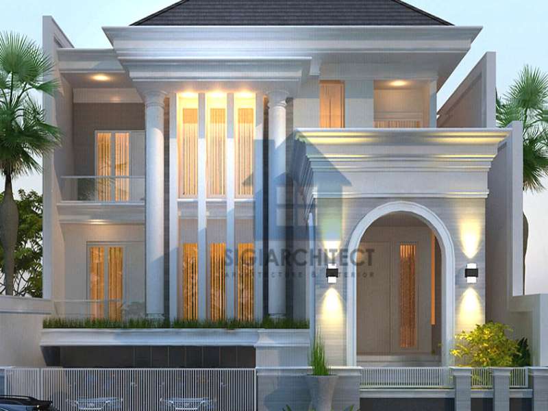 Desain Rumah Klasik Modern 3 lantai