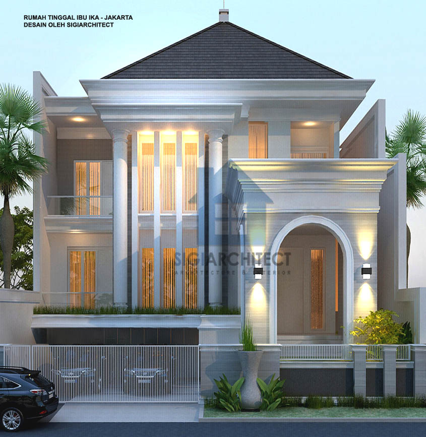 Desain Rumah  Klasik  Modern  3 lantai 