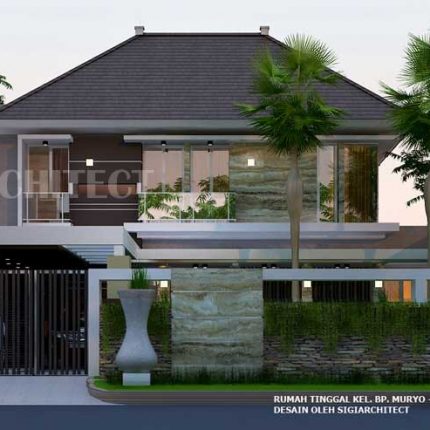 Model Rumah Hoek 2 Lantai type 300-400 M2