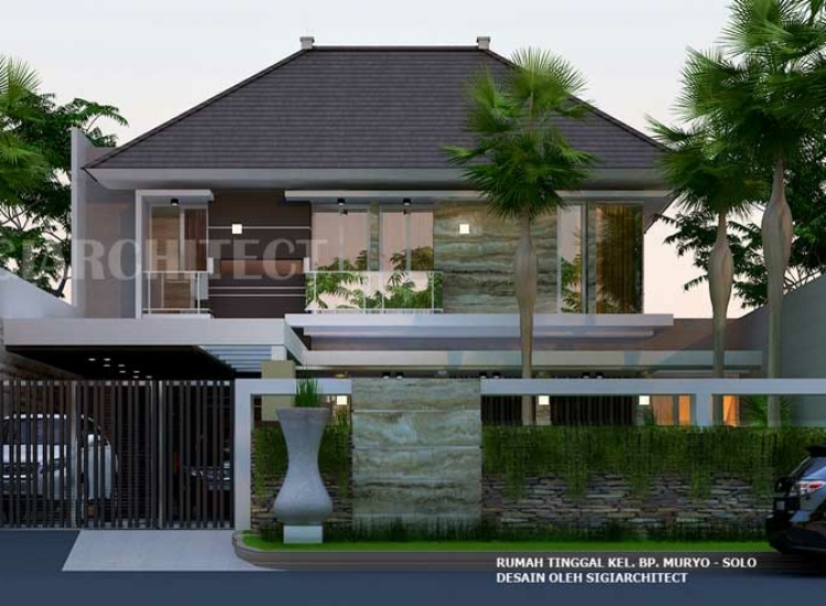 Model Rumah Hoek 2 Lantai type 300-400 M2
