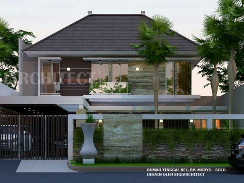 Model Rumah Hoek 2 Lantai type 300-400 M2