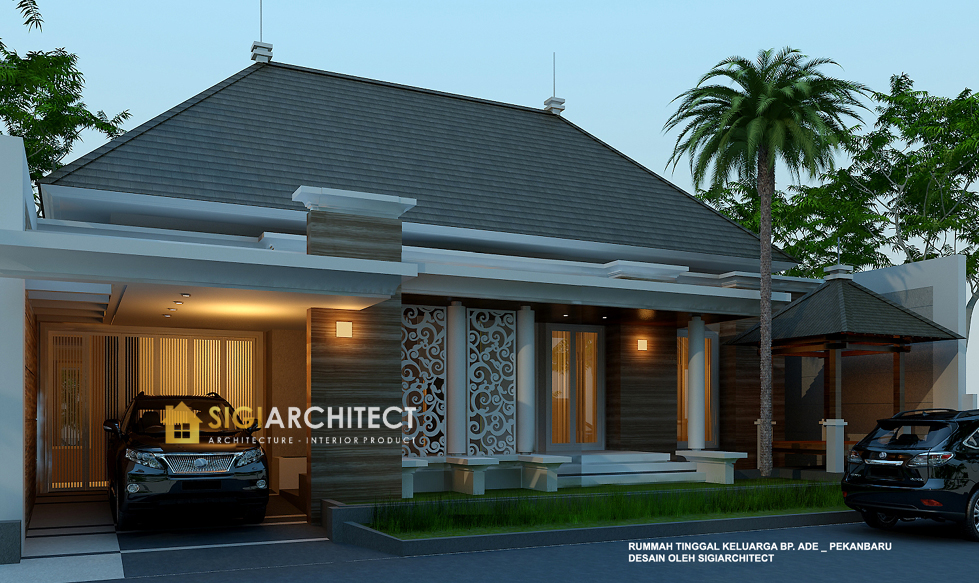 arsitek rumah 1 lantai klasik modern