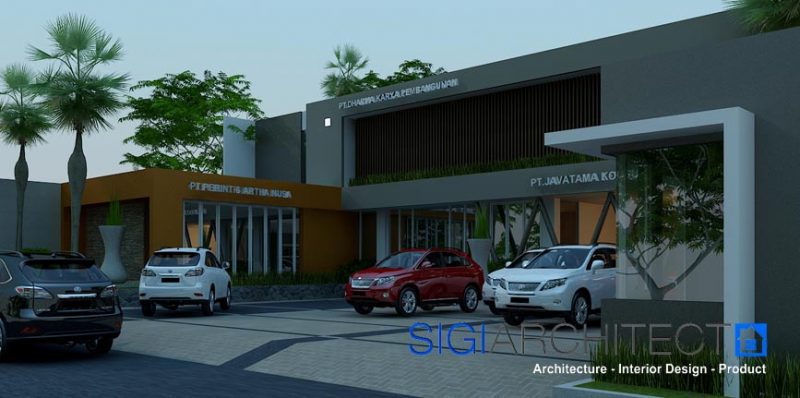 Desain Gedung Perkantoran Modern 2 Lantai_MInimalis