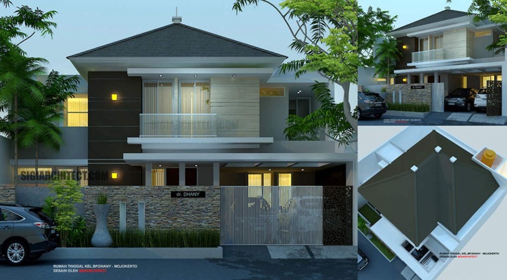 jasa arsitek surabaya desain rumah 2 lantai