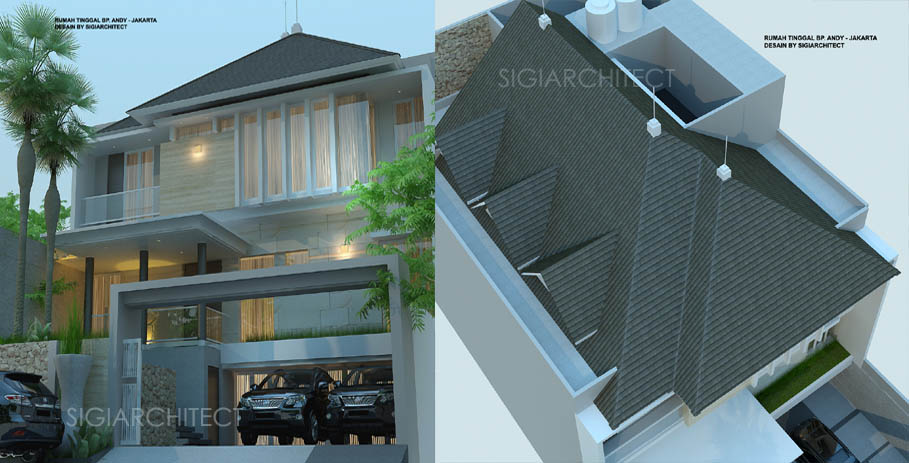 desain rumah 3 lantai jasa arsitek desain rumah BapakAHT3