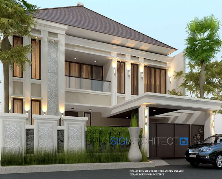 MODEL ARSITEK RUMAH TINGKAT 2 LANTAI BALI MODERN