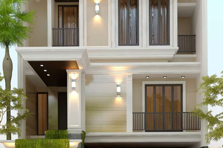 Model Rumah Semibasemen 3 Lantai, Bali Klasik Modern