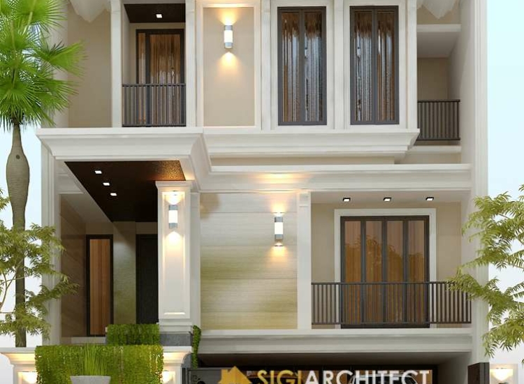 Model Rumah Semibasemen 3 Lantai, Bali Klasik Modern