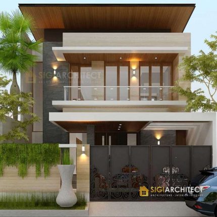 Desain Rumah Minimalis Modern 2 Lantai  Type 350