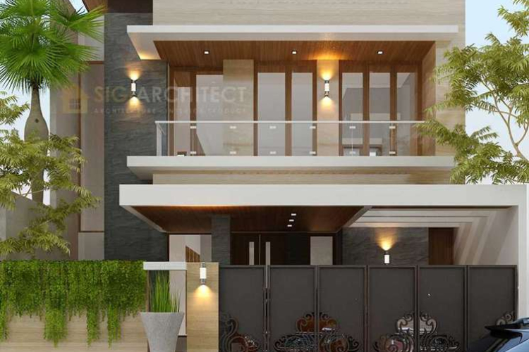 Desain Rumah Minimalis Modern 2 Lantai  Type 350