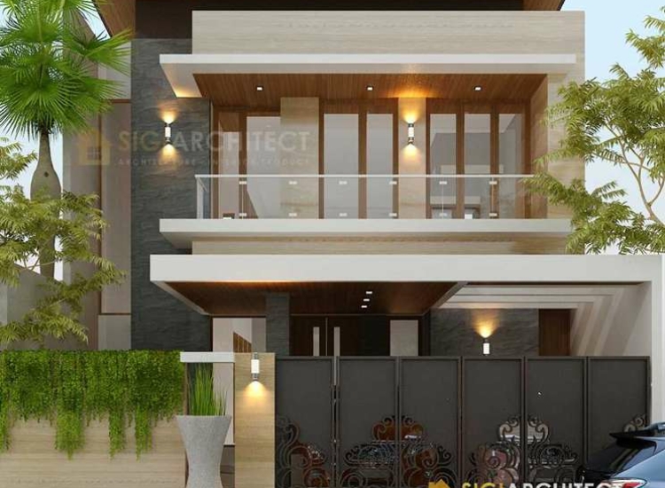 Desain Rumah Minimalis Modern 2 Lantai  Type 350
