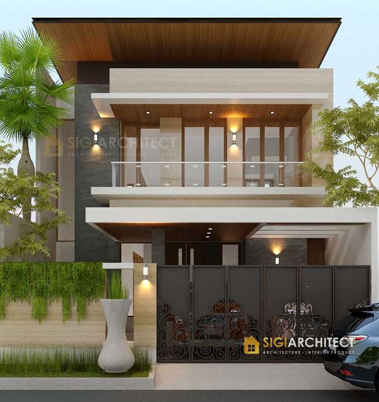 model rumah 2 lantai minimalis Bp Hendri