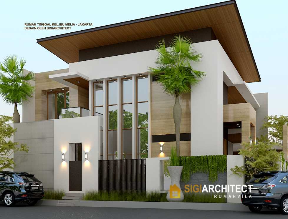 Desain Rumah Hook Minimalis Pojok Modern 400 M2