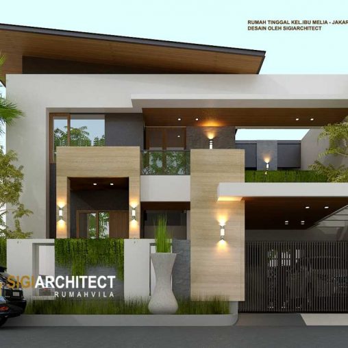 Desain Rumah Hook Minimalis Modern 2021, 2 Lantai Tipe 400 M2