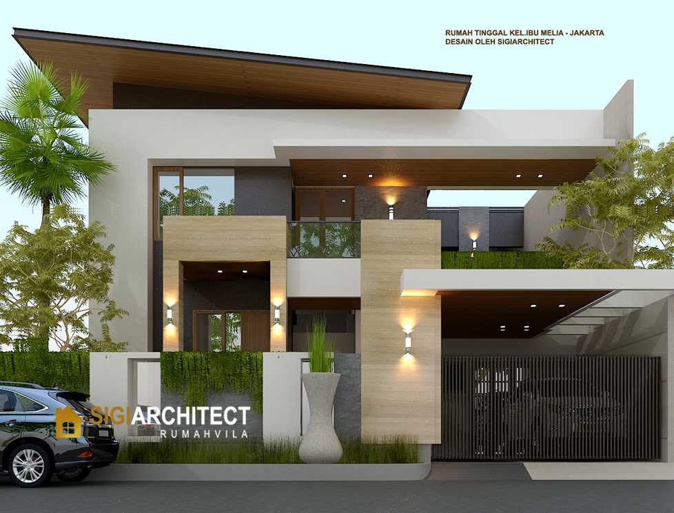 Desain Rumah Minimalis Hook 2 Lantai Modern tipe 400 M2