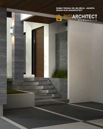 Desain teras rumah hook minimalis modern