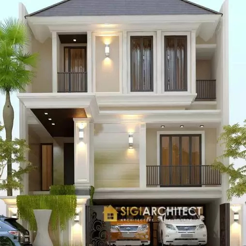 jasa arsitek desain rumah tropis modern semibasemen semiklasik sigiarchitect